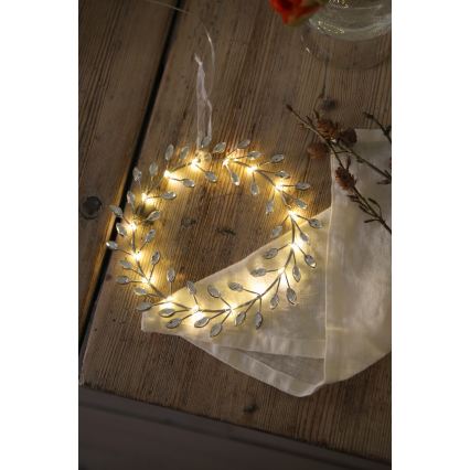 Markslöjd 706557 - LED juledekoration ARIA LED/3,12W/2xAA sølvfarvet