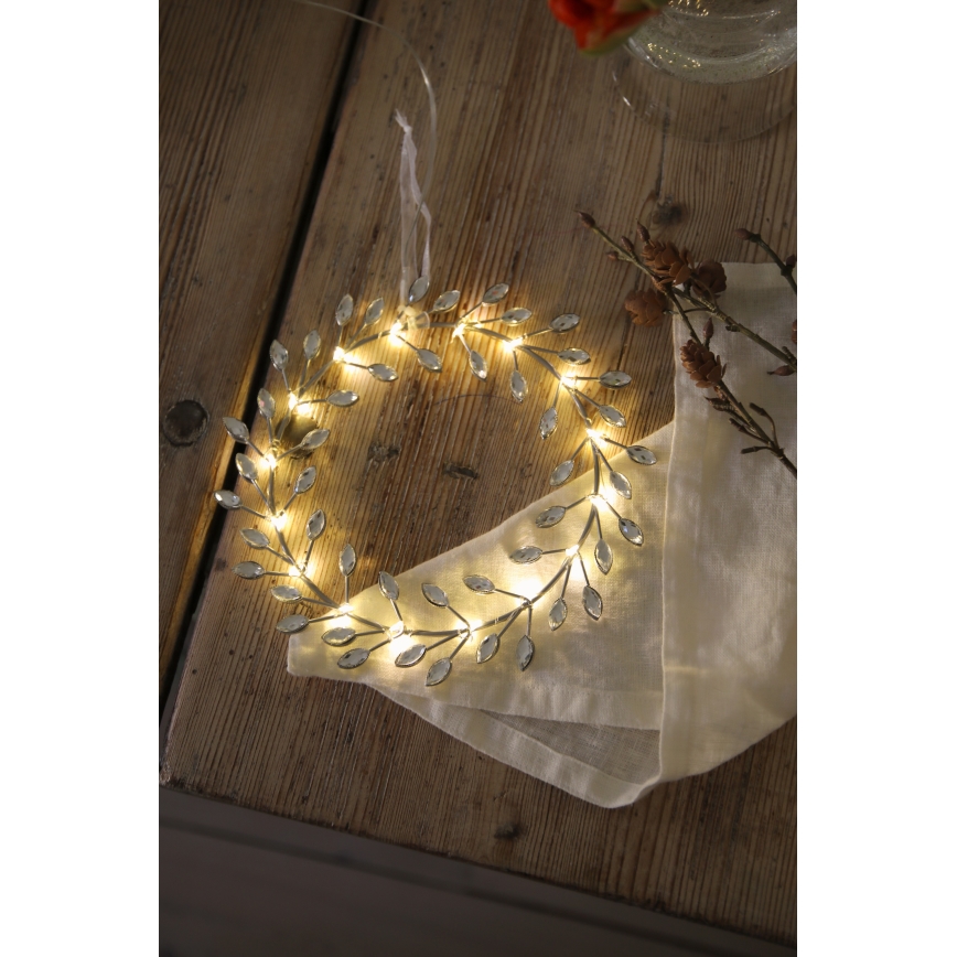 Markslöjd 706557 - LED juledekoration ARIA LED/3,12W/2xAA sølvfarvet