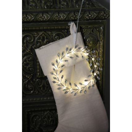 Markslöjd 706557 - LED juledekoration ARIA LED/3,12W/2xAA sølvfarvet