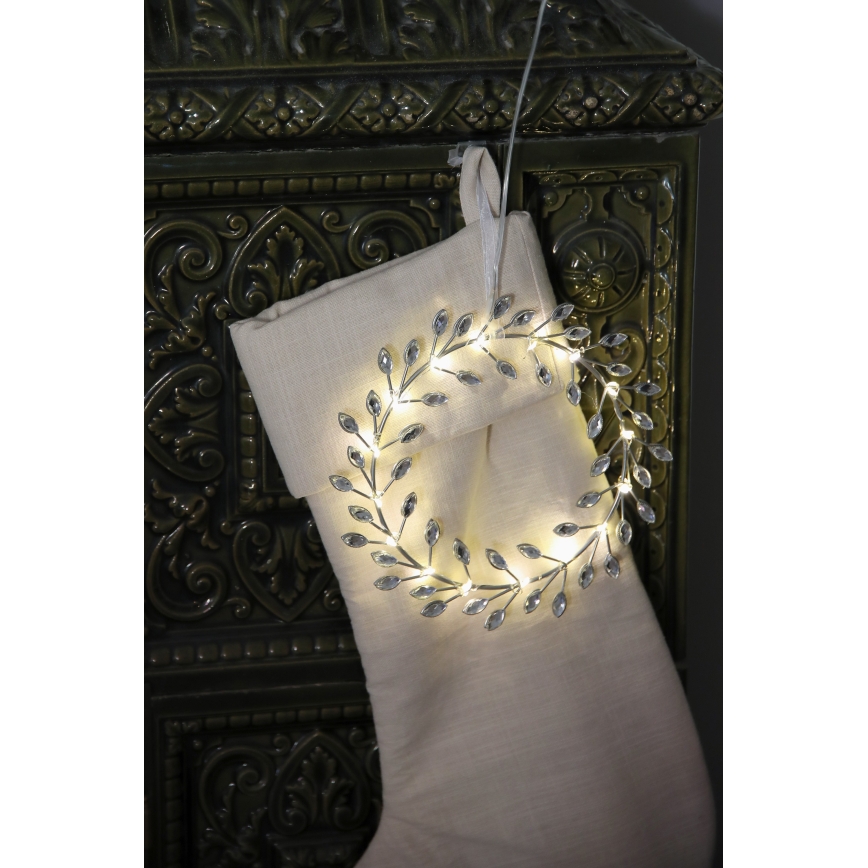 Markslöjd 706557 - LED juledekoration ARIA LED/3,12W/2xAA sølvfarvet