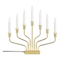 Markslöjd 706561 - Julelysestage BROSA 7xE10/3W/230V guld