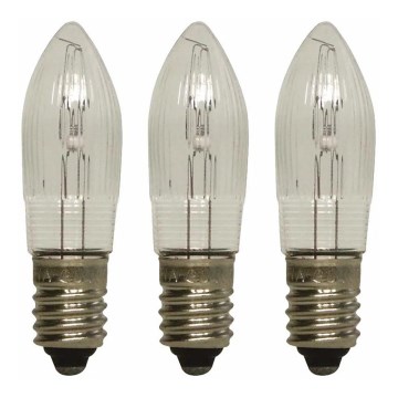 Markslöjd 8264 - SÆT 3x Robust Julepære TOPPLAMPA E10/3W/55V