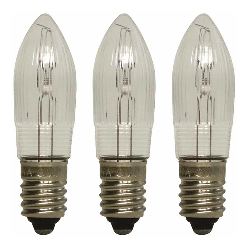 Markslöjd 8264 - SÆT 3x Robust Julepære TOPPLAMPA E10/3W/55V