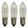 Markslöjd 8264 - SÆT 3x Robust Julepære TOPPLAMPA E10/3W/55V