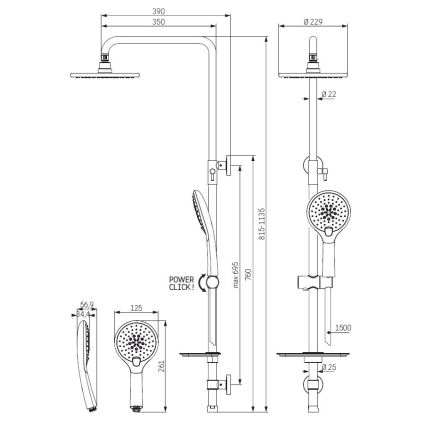 MARTOFTE brusesæt, sort