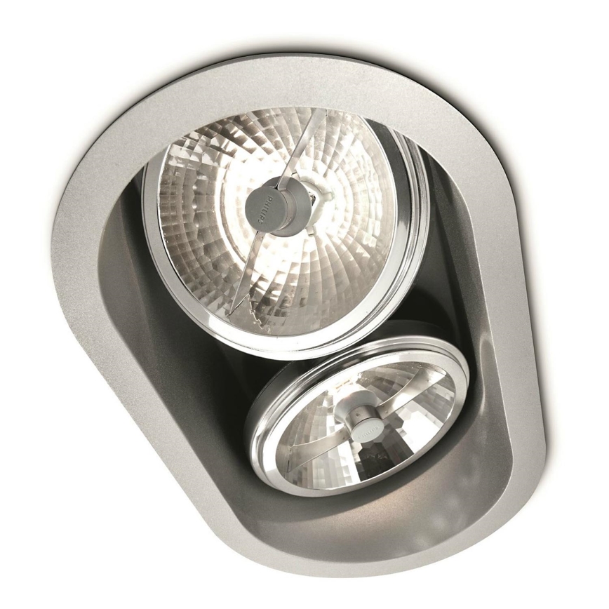 Massive 57976/48/81 - Indbygningslampe til badeværelse BELFAST 2xG53/35W/230V IP23