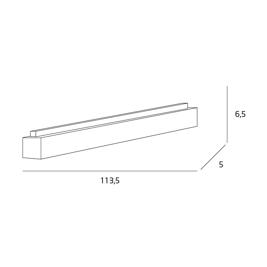 MAXLIGHT C0125 - LED loftlampe LINEAR LED/36W/230V 113,5 cm hvid