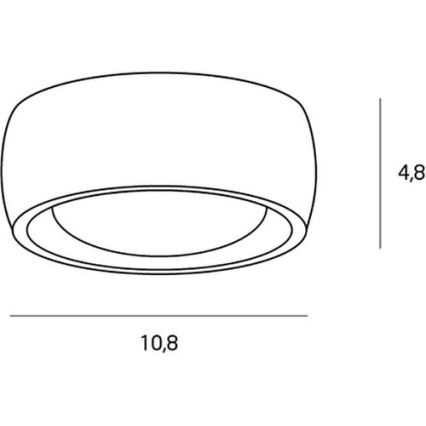 MAXLIGHT C0135 - LED loftlampe til badeværelse KODAK LED/8W/230V diameter 10,8 cm IP44 hvid