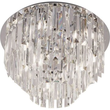 MAXLIGHT C0136 - Loftlampe MONACO 9xG9/40W/230V diameter 42 cm skinnende krom