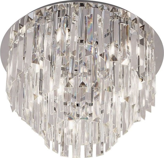 MAXLIGHT C0136 - Loftlampe MONACO 9xG9/40W/230V diameter 42 cm skinnende krom