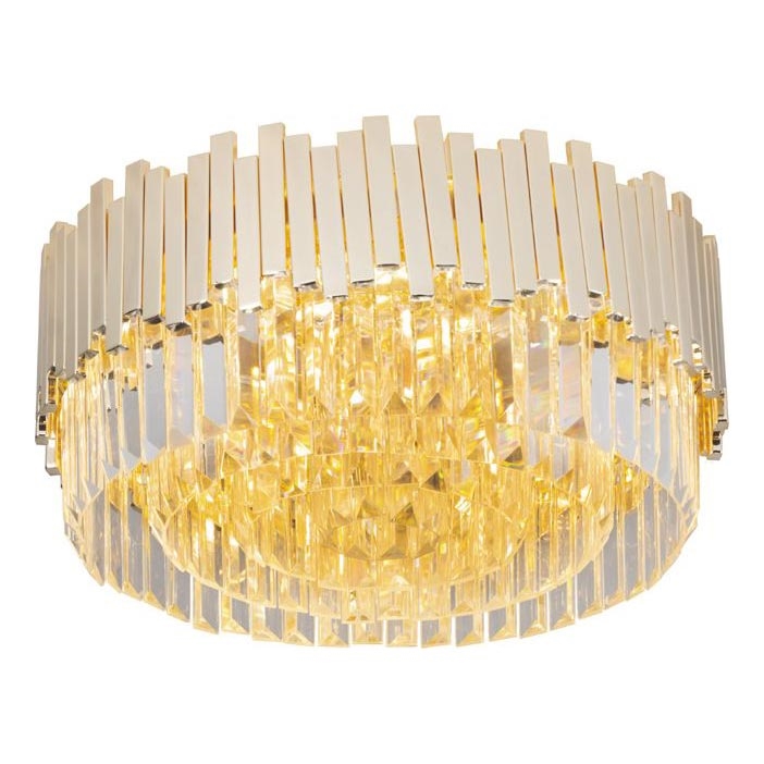 MAXLIGHT C0165 - Loftlampe TREND 8xE14/40W/230V diameter 45 cm guldfarvet