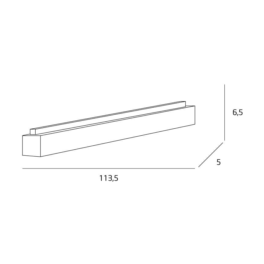 MAXLIGHT C0175D - LED loftlampe dæmpbar LINEAR LED/36W/230V 113,5 cm sort