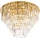 MAXLIGHT C0206 - Loftlampe MONACO 15xG9/40W/230V diameter 60 cm guldfarvet