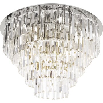 MAXLIGHT C0225 - Loftlampe MONACO 16xG9/40W/230V diameter 80 cm skinnende krom
