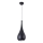 MAXLIGHT P0233 - Pendel DROP 1xE27/40W/230V diameter 20 cm sort