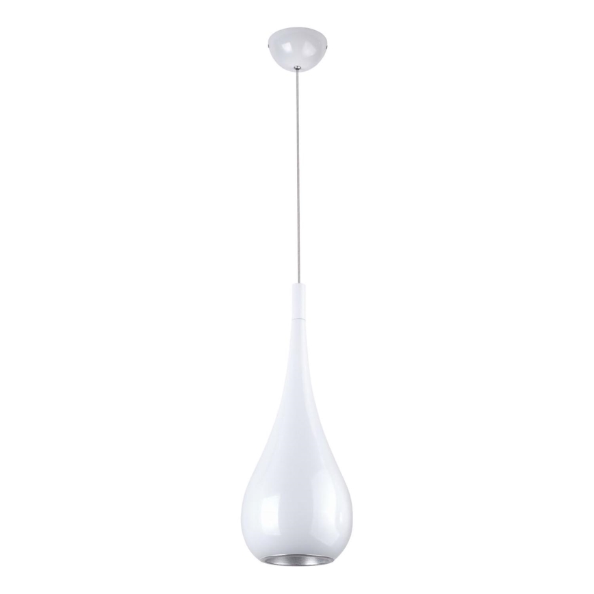 MAXLIGHT P0235 - Pendel DROP 1xE27/40W/230V diameter 20 cm hvid