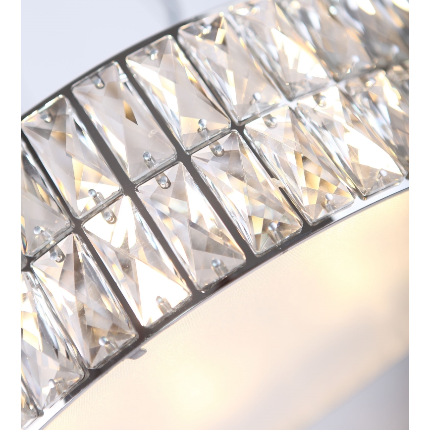 MAXLIGHT P0236 - Pendel DIAMANTE 5xG9/42W/230V diameter 38 cm skinnende krom