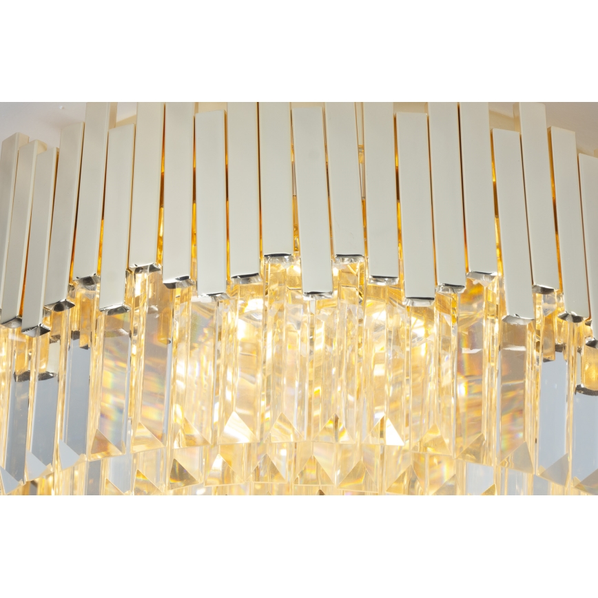 MAXLIGHT P0368 - Pendel TREND 8xE14/40W/230V diameter 45 cm guldfarvet