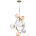 MAXLIGHT P0378 - Pendellampe COSMOS 7xG9/40W/230V guldfarvet
