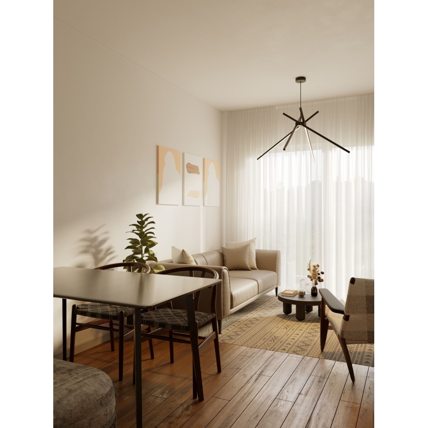 MAXLIGHT P0412 - LED pendel EDDERKOP LED/33W/230V sort
