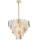 MAXLIGHT P0418 - Pendel med kædeophæng ARWENA 15xE14/40W/230V diameter 80 cm guldfarvet