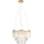 MAXLIGHT P0423 - Pendel MONACO 9xG9/40W/230V diameter 42 cm guldfarvet