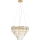 MAXLIGHT P0424 - Pendel MONACO 15xG9/40W/230V diameter 60 cm guldfarvet