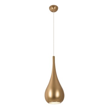 MAXLIGHT P0436 - Pendel DROP 1xE27/40W/230V diameter 20 cm guldfarvet