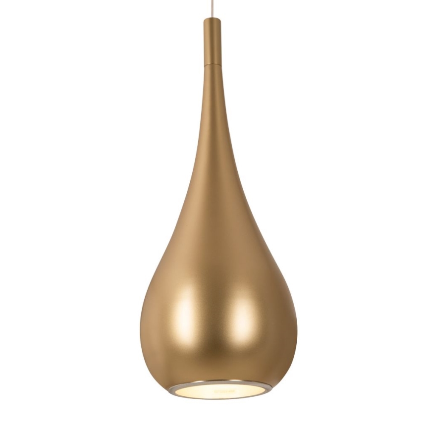 MAXLIGHT P0436 - Pendel DROP 1xE27/40W/230V diameter 20 cm guldfarvet