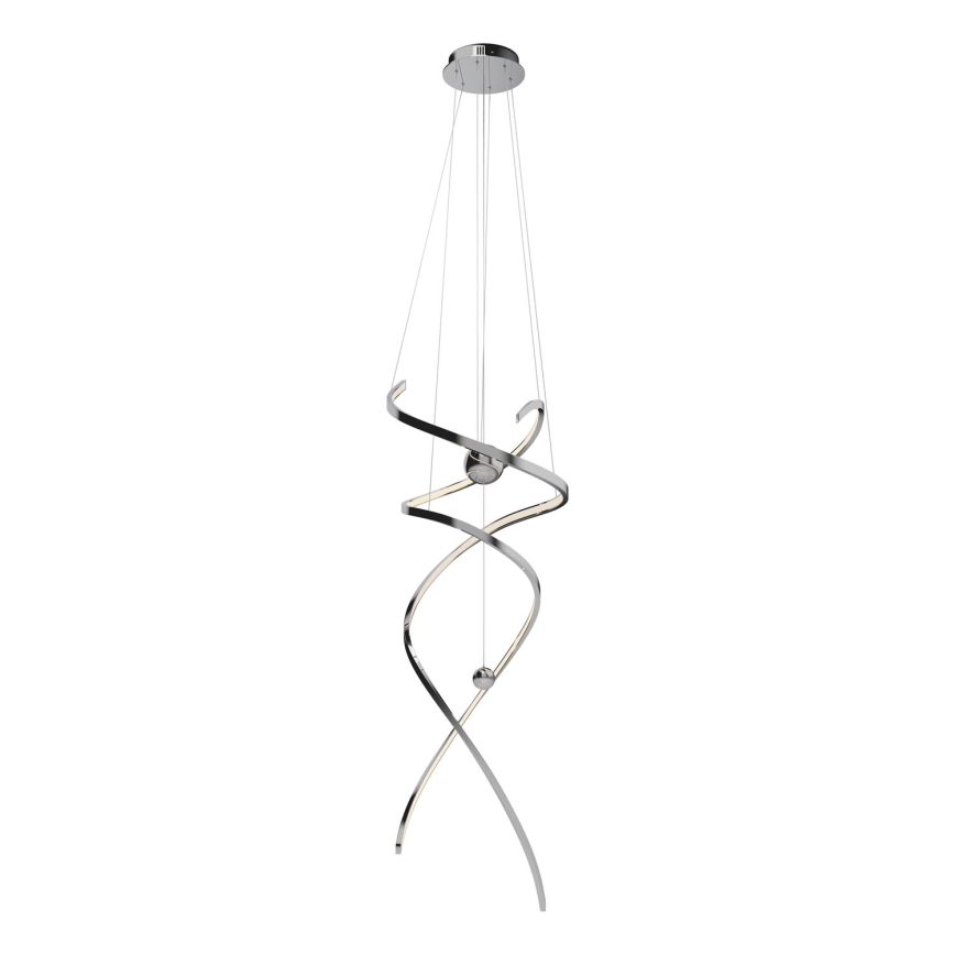 MAXLIGHT P0482D - LED pendel dæmpbar RITZ LED/100W/230V diameter 60 cm CRI 90 skinnende krom
