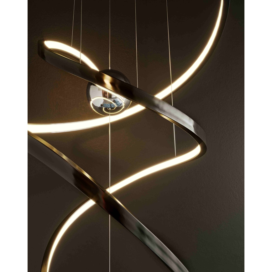 MAXLIGHT P0500D - LED pendel dæmpbar RITZ LED/100W/230V diameter 60 cm CRI 90 sort