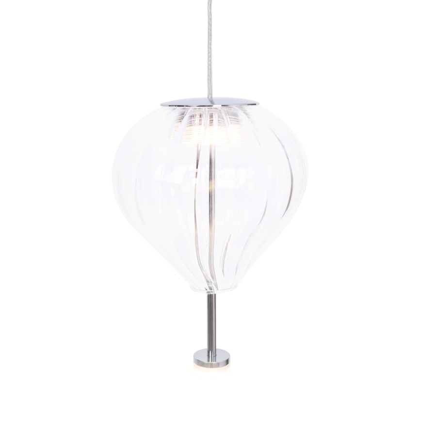 MAXLIGHT P0527 - LED pendel PALLONCINI 2xLED/3W/230V diameter 12 cm transparent