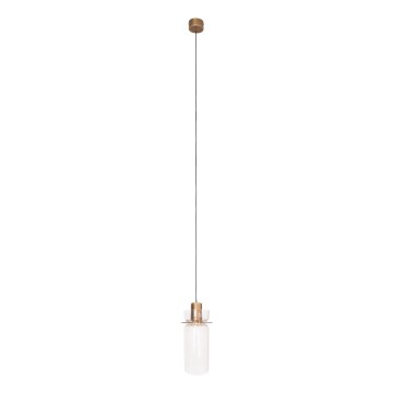 MAXLIGHT P0531 - LED pendel SIGNATURE LED/8W/230V diameter 15 cm messing/transparent