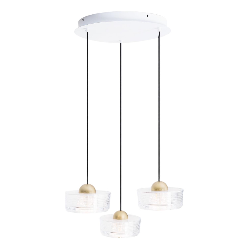 MAXLIGHT P0543 - LED pendel LIPARI LED/22W/230V diameter 35 cm transparent