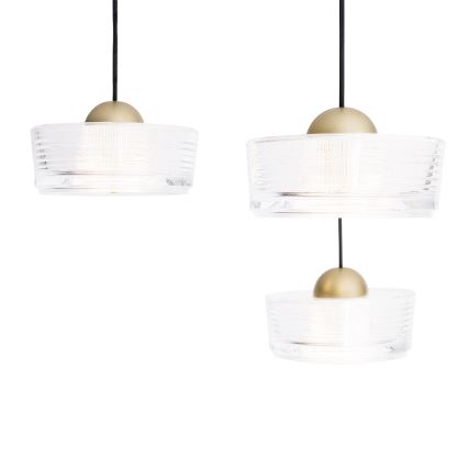 MAXLIGHT P0543 - LED pendel LIPARI LED/22W/230V diameter 35 cm transparent