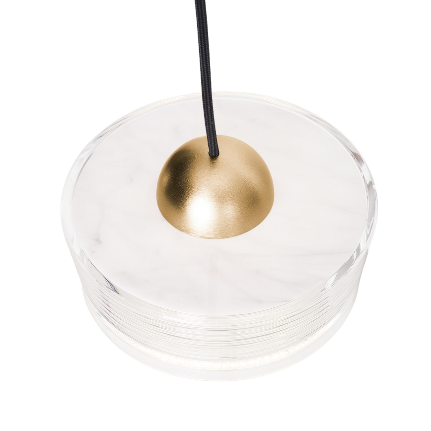 MAXLIGHT P0543 - LED pendel LIPARI LED/22W/230V diameter 35 cm transparent