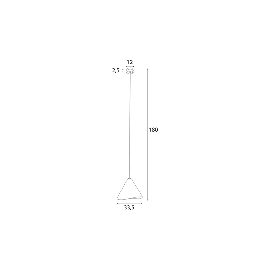 MAXLIGHT P0547 - Pendel SAKURA 1xE27/60W/230V diameter 33,5 cm eg