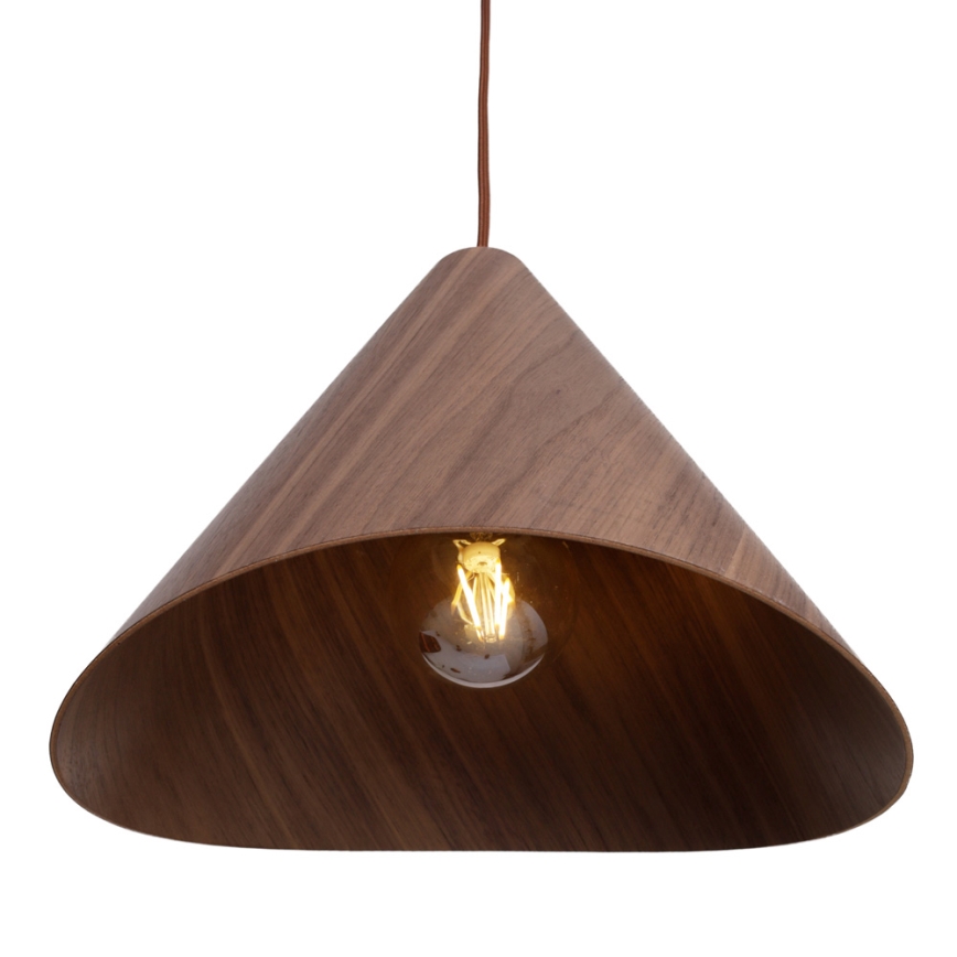 MAXLIGHT P0548 - Pendel SAKURA 1xE27/60W/230V diameter 33,5 cm valnød