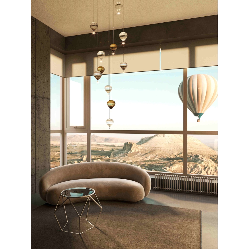 MAXLIGHT P0575 - LED pendel PALLONCINI 2xLED/3W/230V diameter 12 cm beige