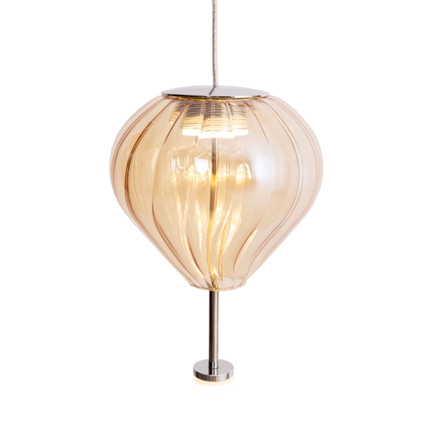 MAXLIGHT P0575 - LED pendel PALLONCINI 2xLED/3W/230V diameter 12 cm beige