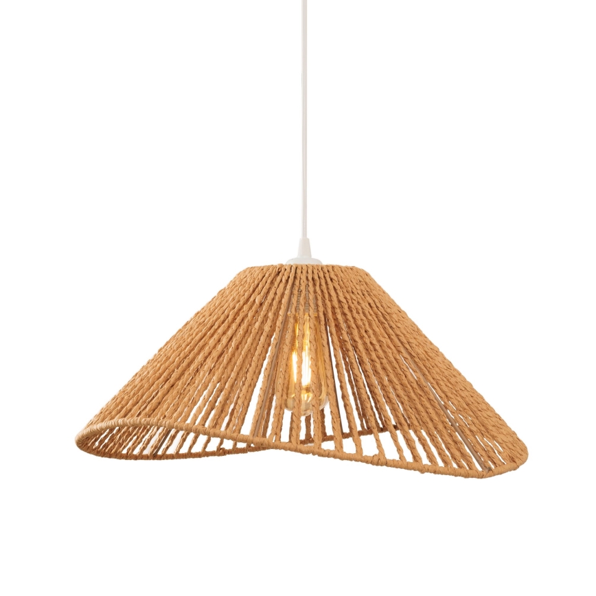 MAXLIGHT P0577 - Pendel AMALFI 1xE27/15W/230V diameter 45 cm beige