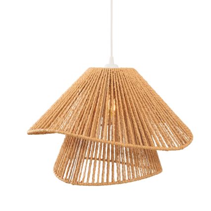 MAXLIGHT P0578 - Pendel AMALFI 1xE27/15W/230V diameter 45 cm beige