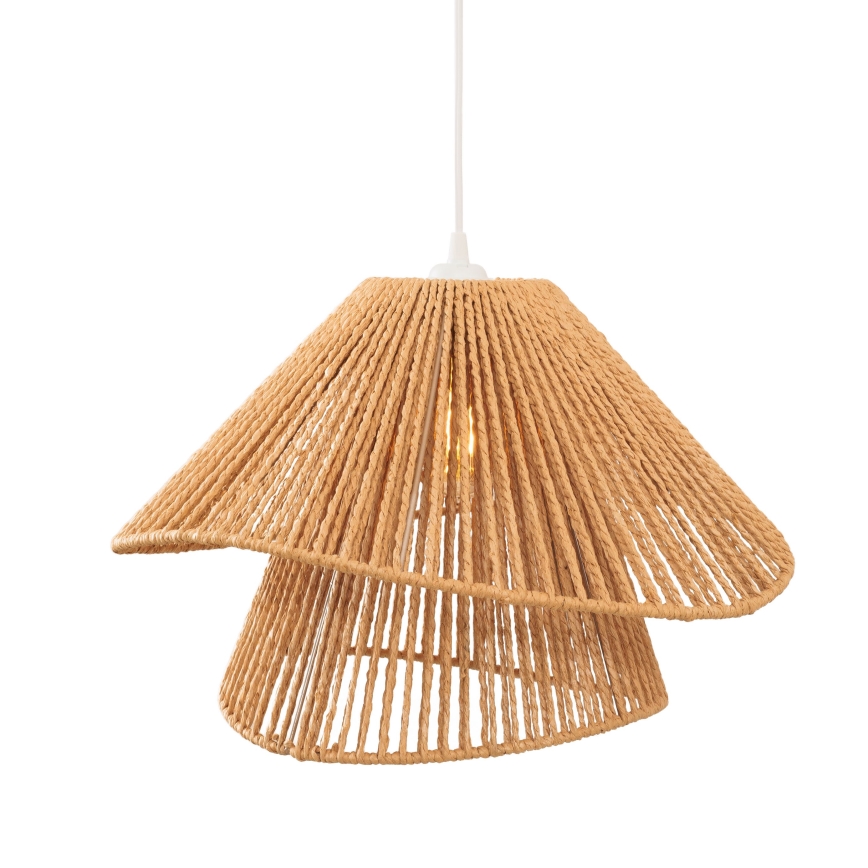 MAXLIGHT P0578 - Pendel AMALFI 1xE27/15W/230V diameter 45 cm beige