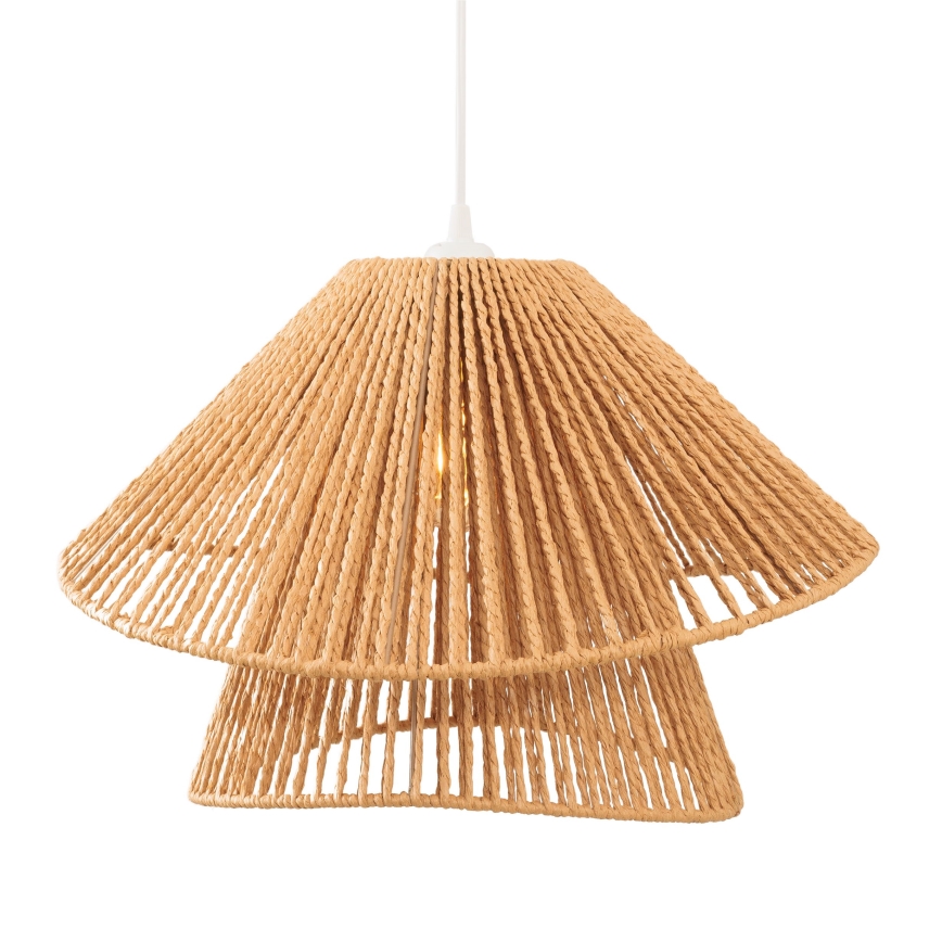 MAXLIGHT P0578 - Pendel AMALFI 1xE27/15W/230V diameter 45 cm beige