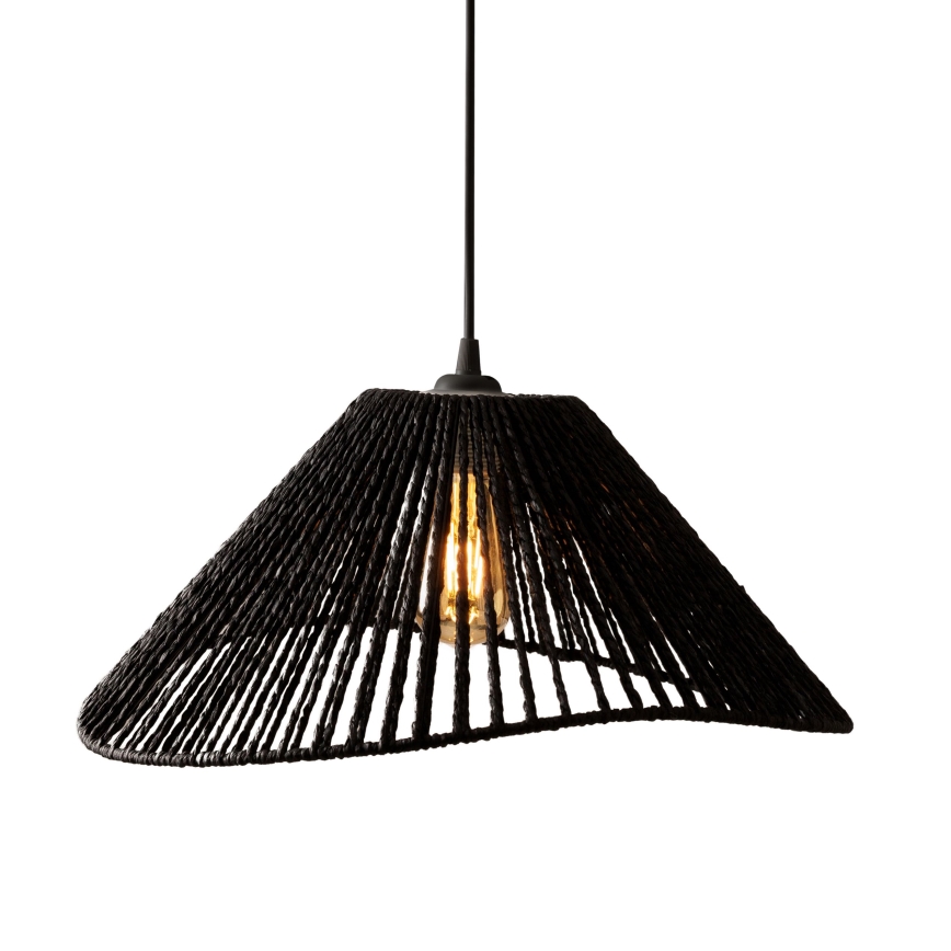 MAXLIGHT P0579 - Pendel AMALFI 1xE27/15W/230V diameter 45 cm sort