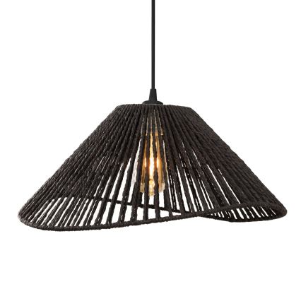MAXLIGHT P0579 - Pendel AMALFI 1xE27/15W/230V diameter 45 cm sort