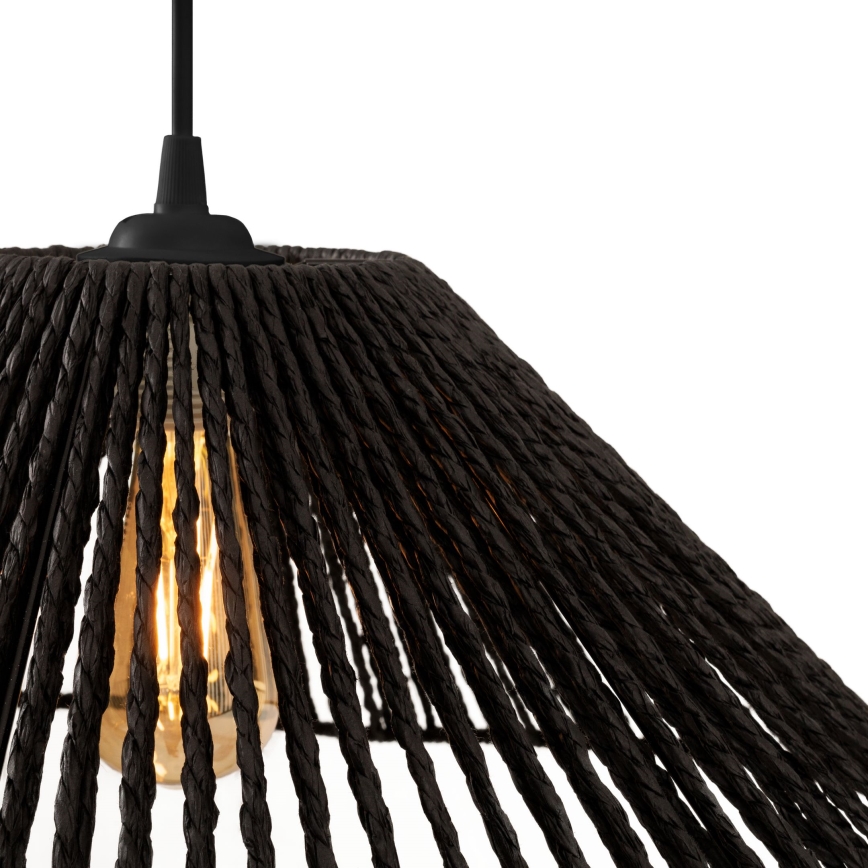 MAXLIGHT P0579 - Pendel AMALFI 1xE27/15W/230V diameter 45 cm sort