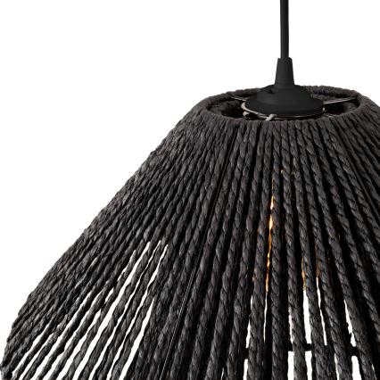 MAXLIGHT P0580 - Pendel AMALFI 1xE27/15W/230V diameter 45 cm sort