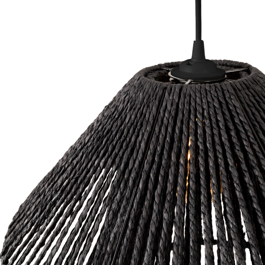 MAXLIGHT P0580 - Pendel AMALFI 1xE27/15W/230V diameter 45 cm sort