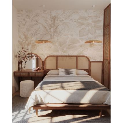 MAXLIGHT P0581 - Pendel NAP 1xE27/15W/230V diameter 60 cm beige